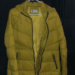 Yellow Puffer Winter Coat